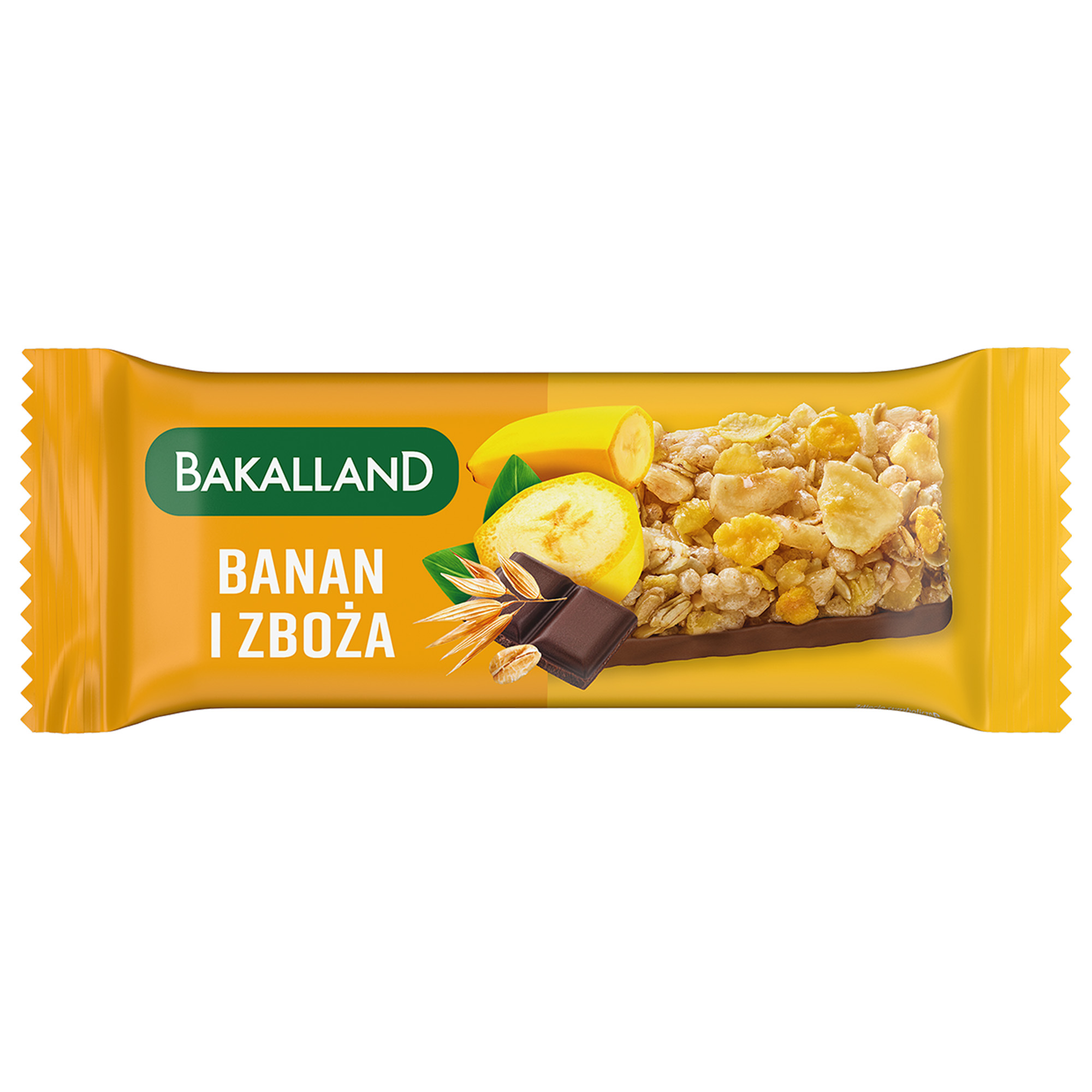 BAKALLAND BA! Baton zbożowy, banan, 40 g zdjęcie