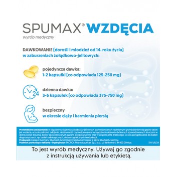 Spumax Wzdęcia 125mg, 30 kapsułek
