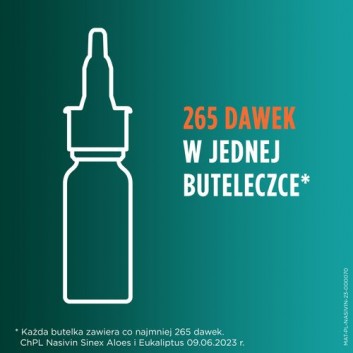 Nasivin Sinex Aloes i Eukaliptus 0,5mg/ml aerozol do nosa 15 ml