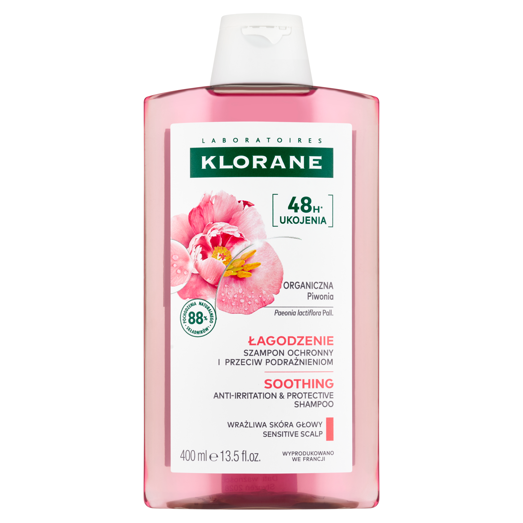 Klorane Szampon z organiczną piwonią, 400 ml zdjęcie