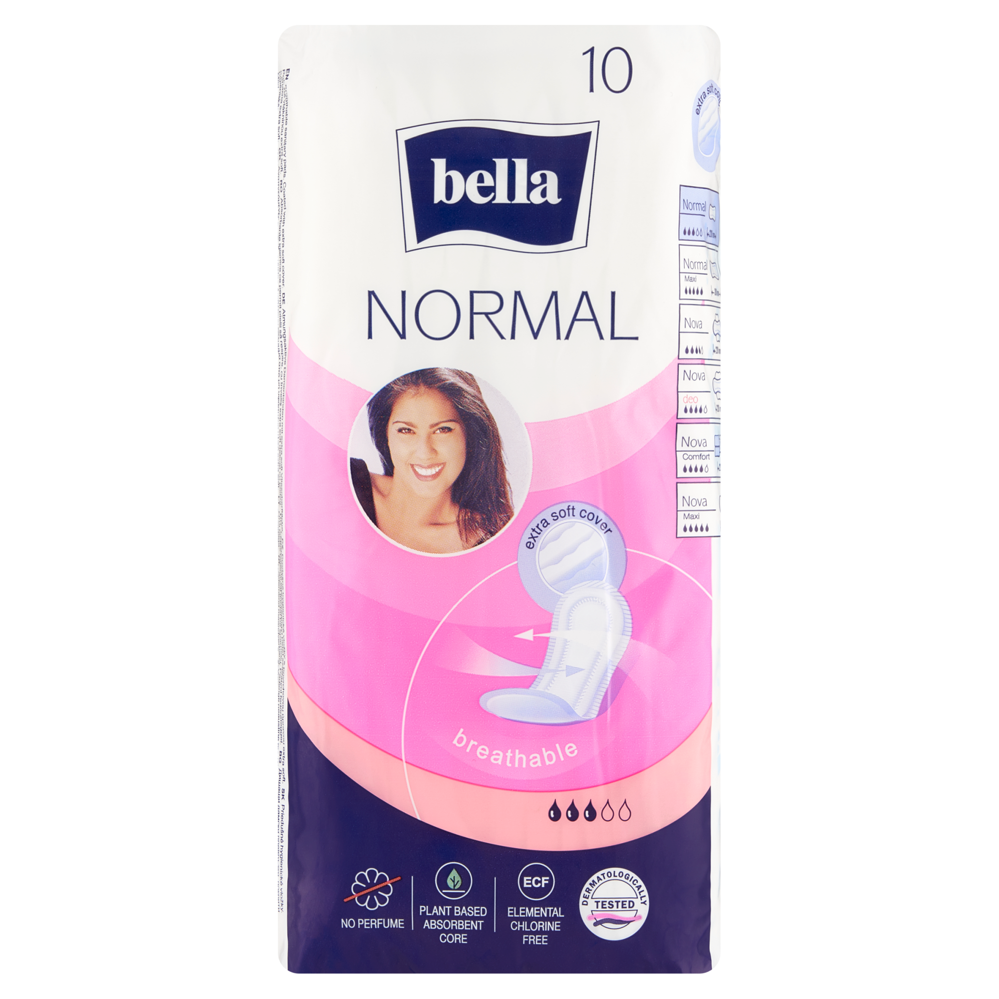 Bella Normal podpaski bez osłonek bocznych 10 sztuk zdjęcie