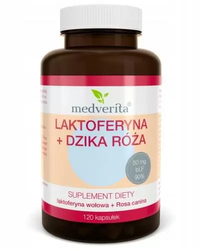 Medverita laktoferyna + dzika róża 120 kapsułek zdjęcie
