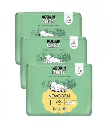 Moomin Baby 1 Newborn pieluszki 2-5 kg, 75 sztuk zdjęcie