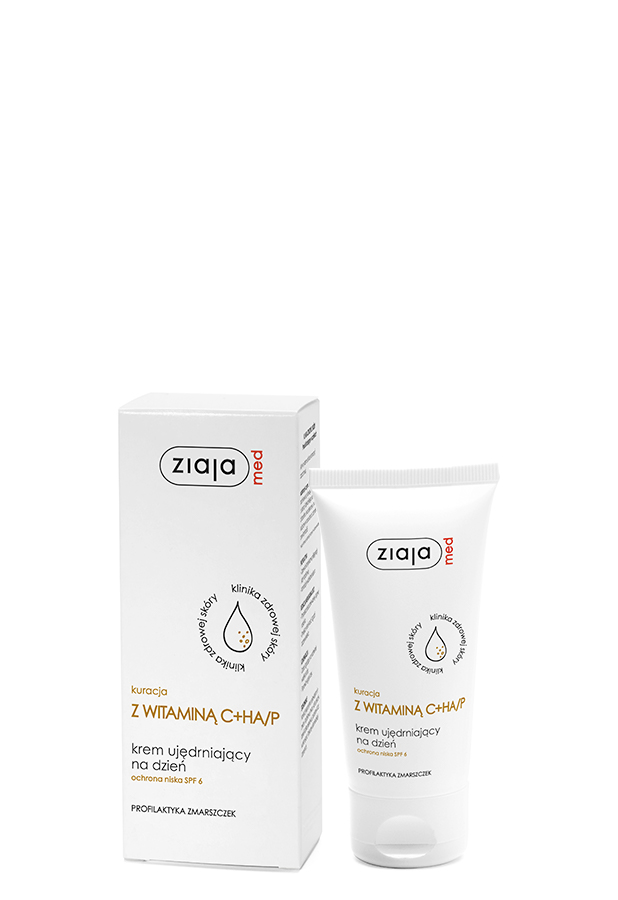 ZIAJA MED Kuracja dermatologiczna z wit.C + HA P Krem ujędrniający na dzień - 50 ml, cena, opinie, skład zdjęcie