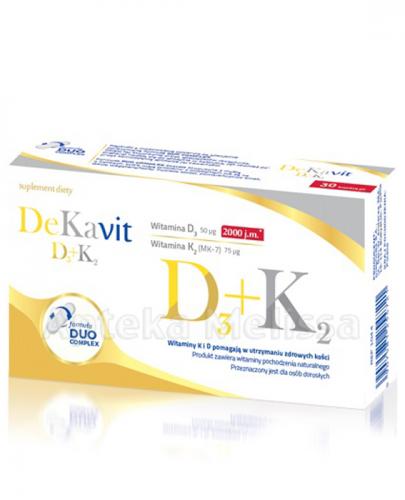 DEKAVIT  D3 + K2 - 30 kaps. zdjęcie