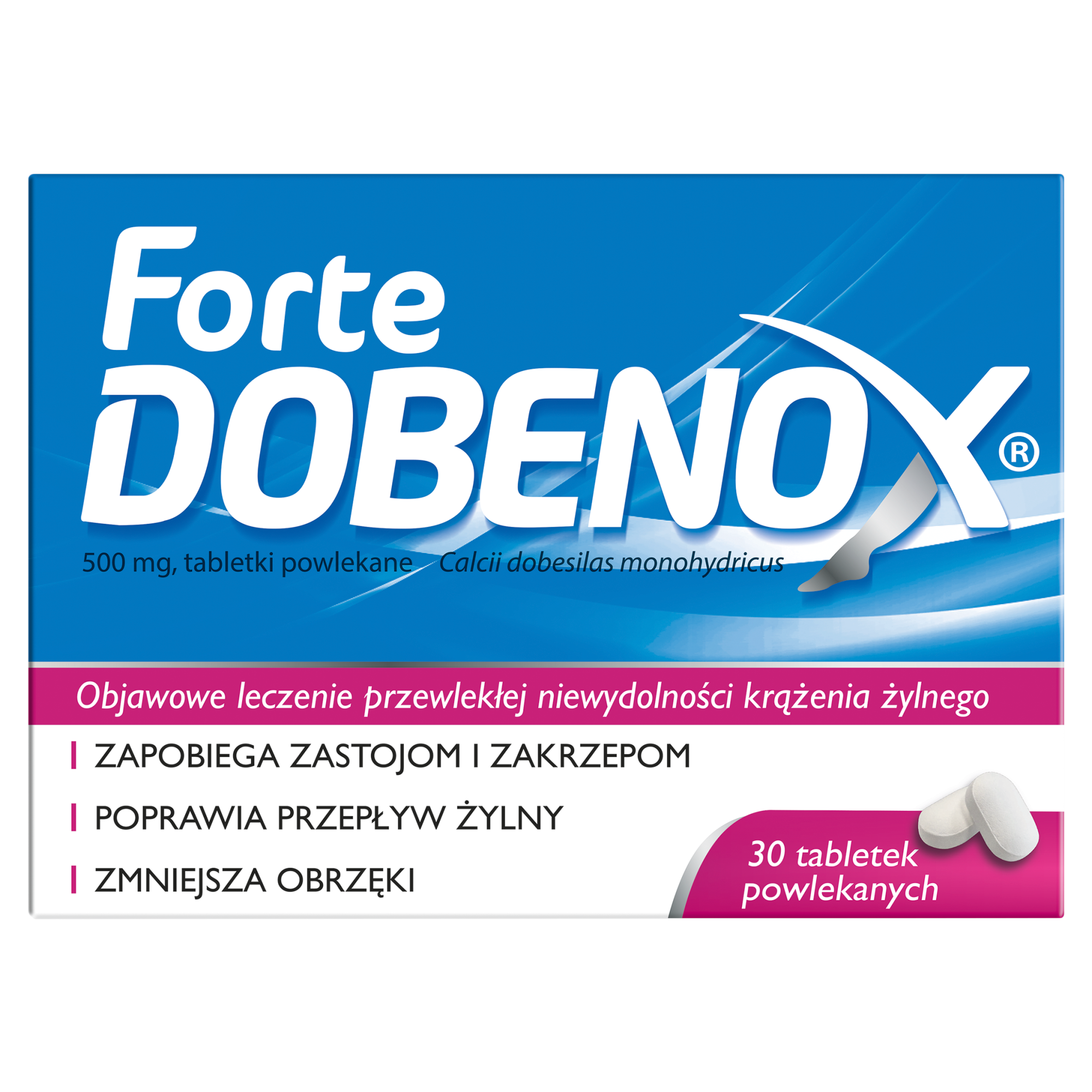 DOBENOX FORTE 500 mg - 30 tabl. zdjęcie