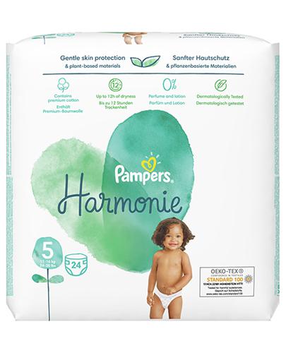 Pampers Pure Harmonie 5 pieluchy junior 11-16 kg, 24 szt., cena, opinie, stosowanie zdjęcie
