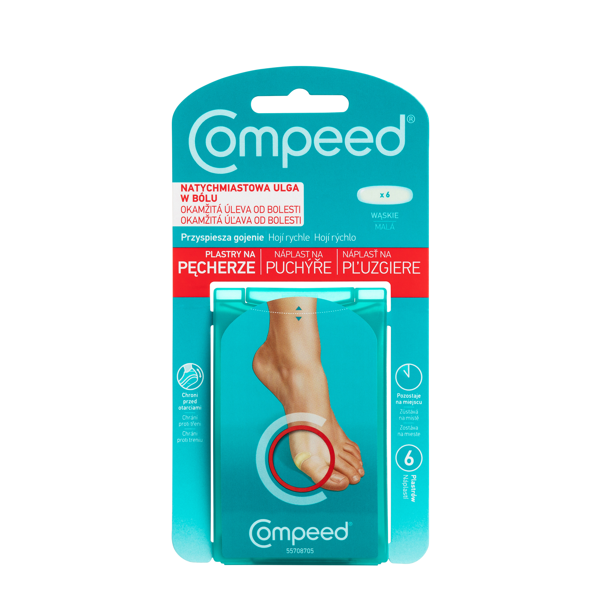 Compeed, Plastry na pęcherze średnie, 5 sztuk zdjęcie