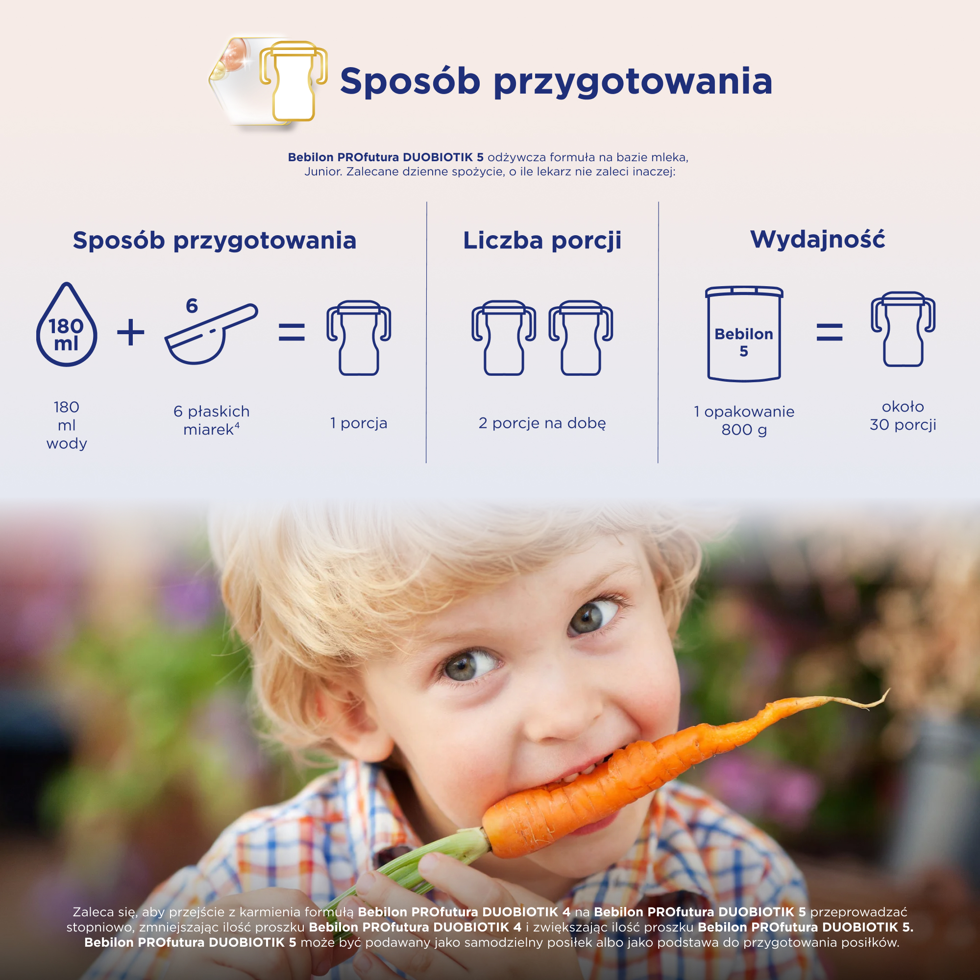 Bebilon PROfutura DUOBIOTIK 5 Junior dla przedszkolaka, odżywcza formuła na bazie mleka, 800 g