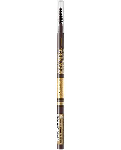 Eveline Micro Precise Brow Pencil Ultraprecyzyjna kredka do brwi Dark Brown 03 - 1 szt. - cena, opinie, właściwości zdjęcie