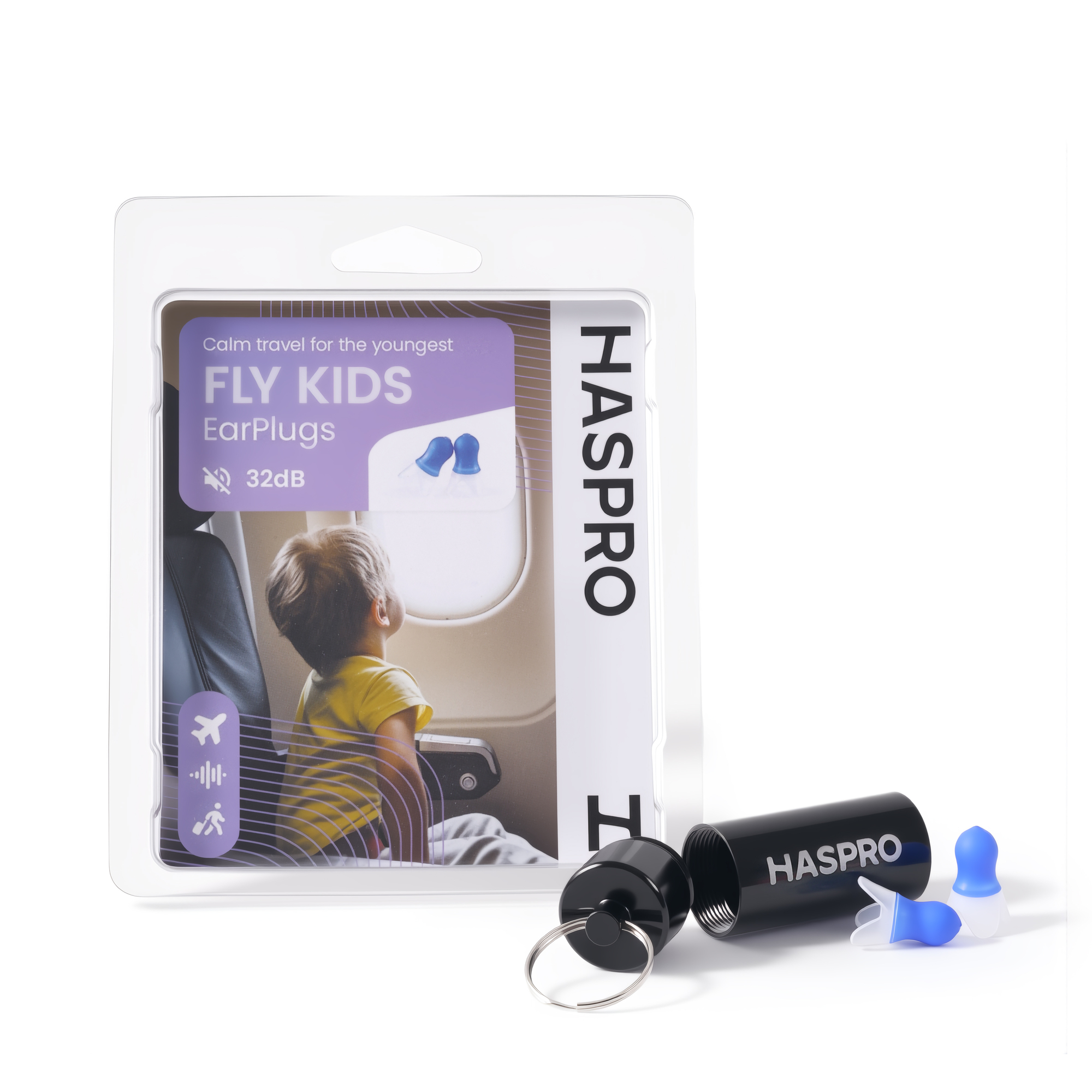 Zatyczki do uszu wielorazowe Haspro Fly Kids EarPlugs 1 para zdjęcie