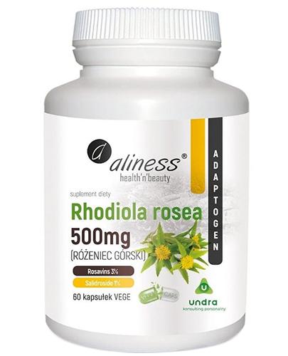 Aliness Rhodiola Rosea 500 mg - 60 kaps. - cena, opinie, działanie zdjęcie