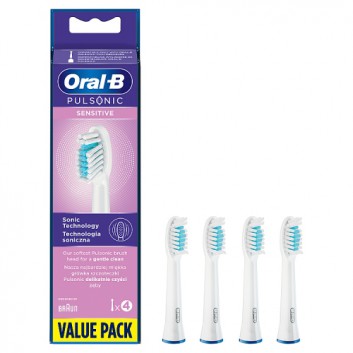 Oral - B Pulsonic Sensitive SR32 Końcówki do szczoteczki elektrycznej, 4 szt., cena, opinie, właściwości