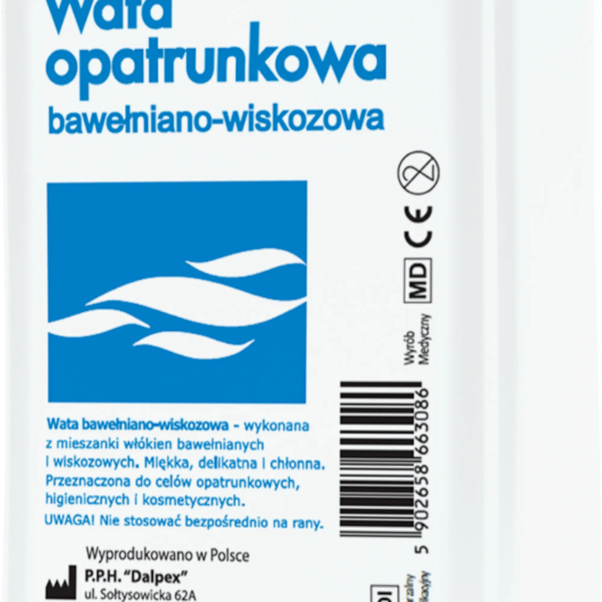 Viscoplast, Wata opatrunkowa bawełniano-wiskozowa, 100 g