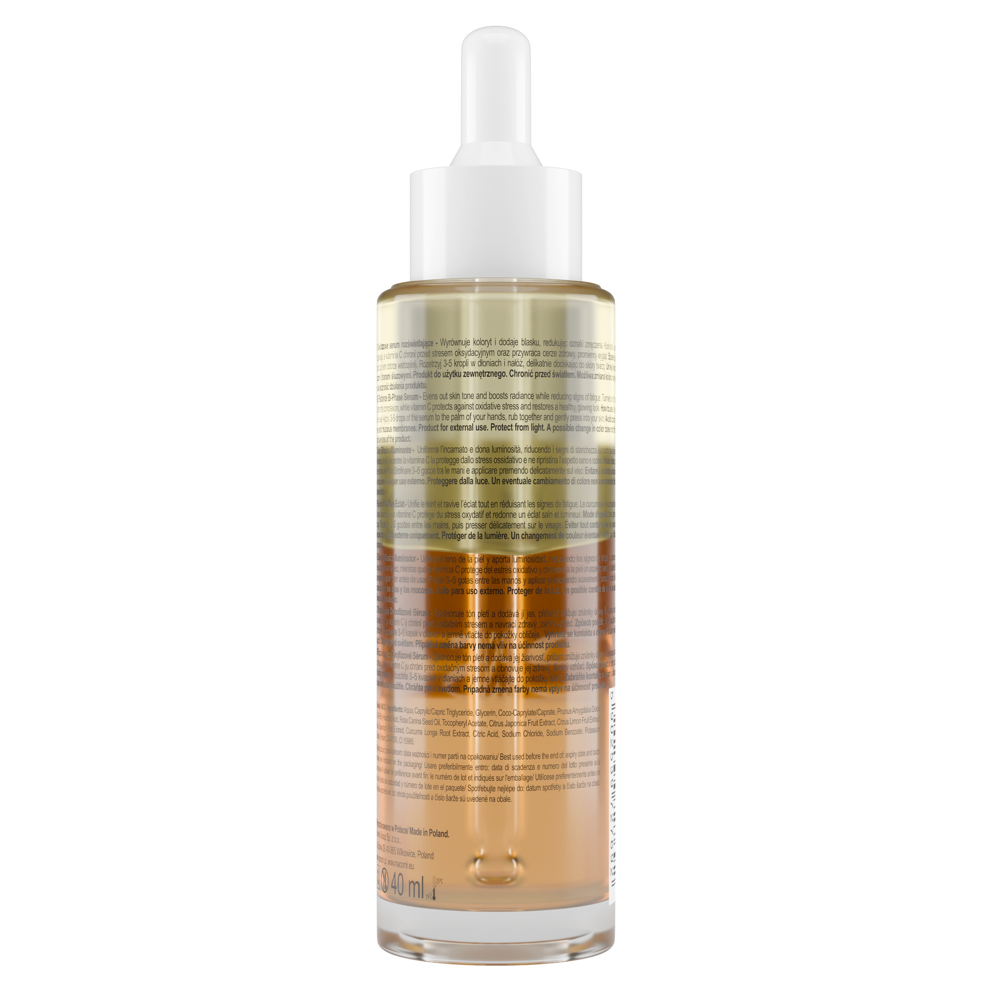 Nacomi Vitamin C Key Dwufazowe serum rozświetlające, 40 ml