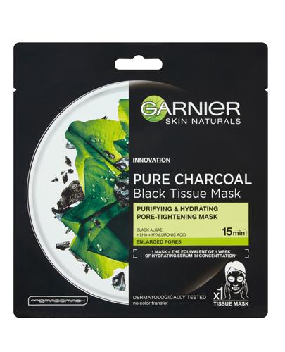 Garnier Skin Naturals Oczyszczająca maska na tkaninie z węglem - 1 szt. - cena, opinie, właściwości  zdjęcie