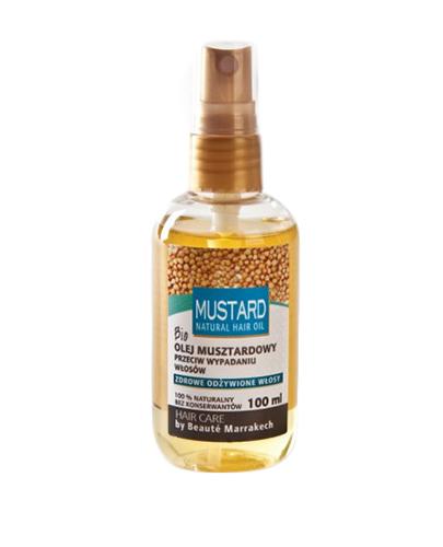 Beaute Marrakech Naturalny Olej Musztardowy z nasion gorczycy do olejowania skóry głowy i włosów 100% Naturalny - 100 ml zdjęcie