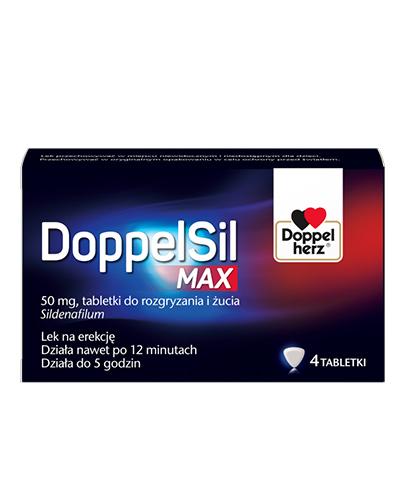 Doppelherz DoppelSil MAX 50 mg, na erekcję, 4 tabletki zdjęcie