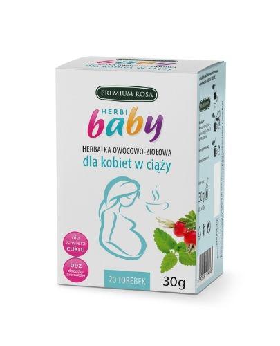 HERBI BABY Herbatka owocowo ziołowa dla kobiet w ciąży - 20 sasz. - cena, opinie, właściwości zdjęcie