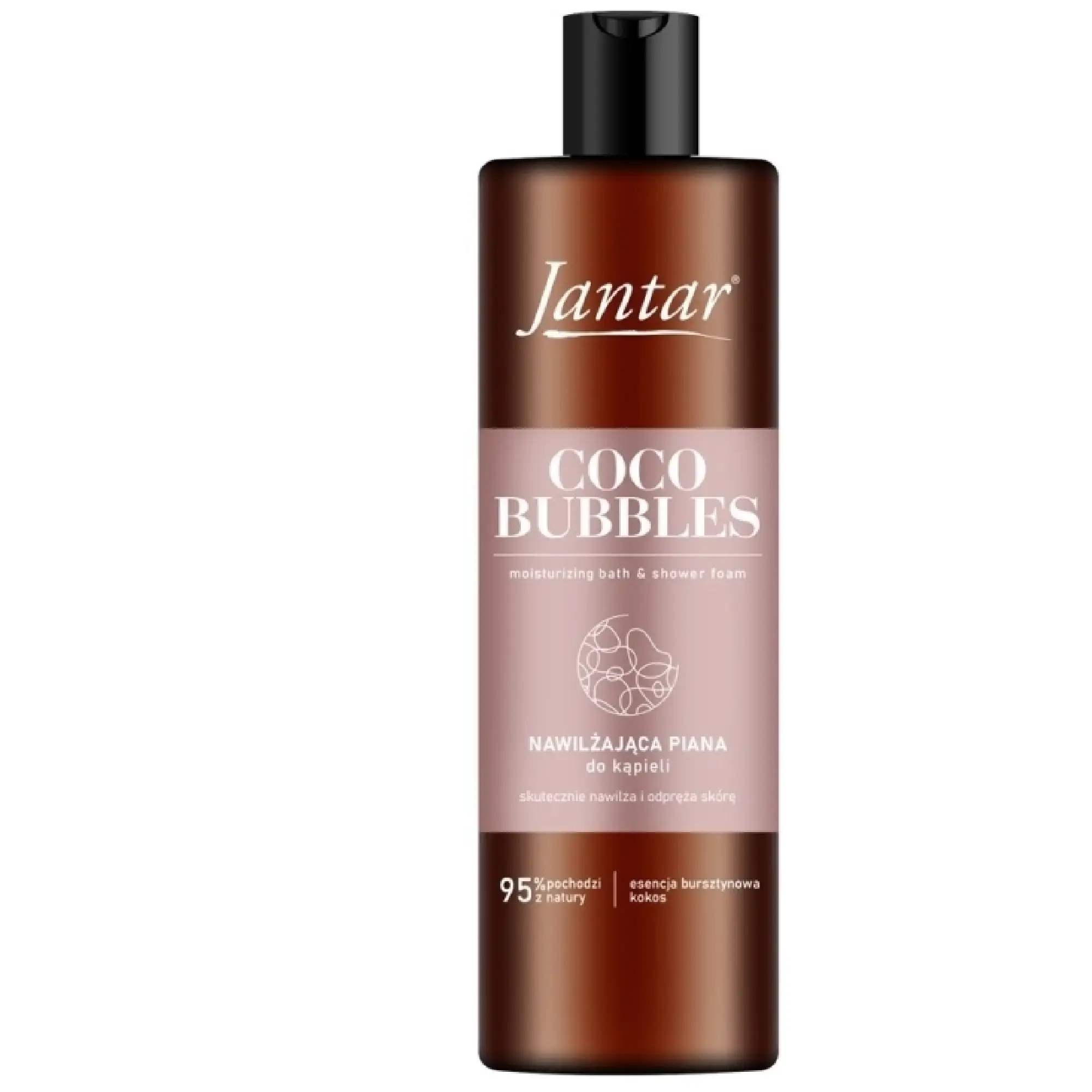 Jantar, Coco Bubbles Nawilżająca piana do kąpieli z esencją bursztynową i kokosem, 400 ml zdjęcie