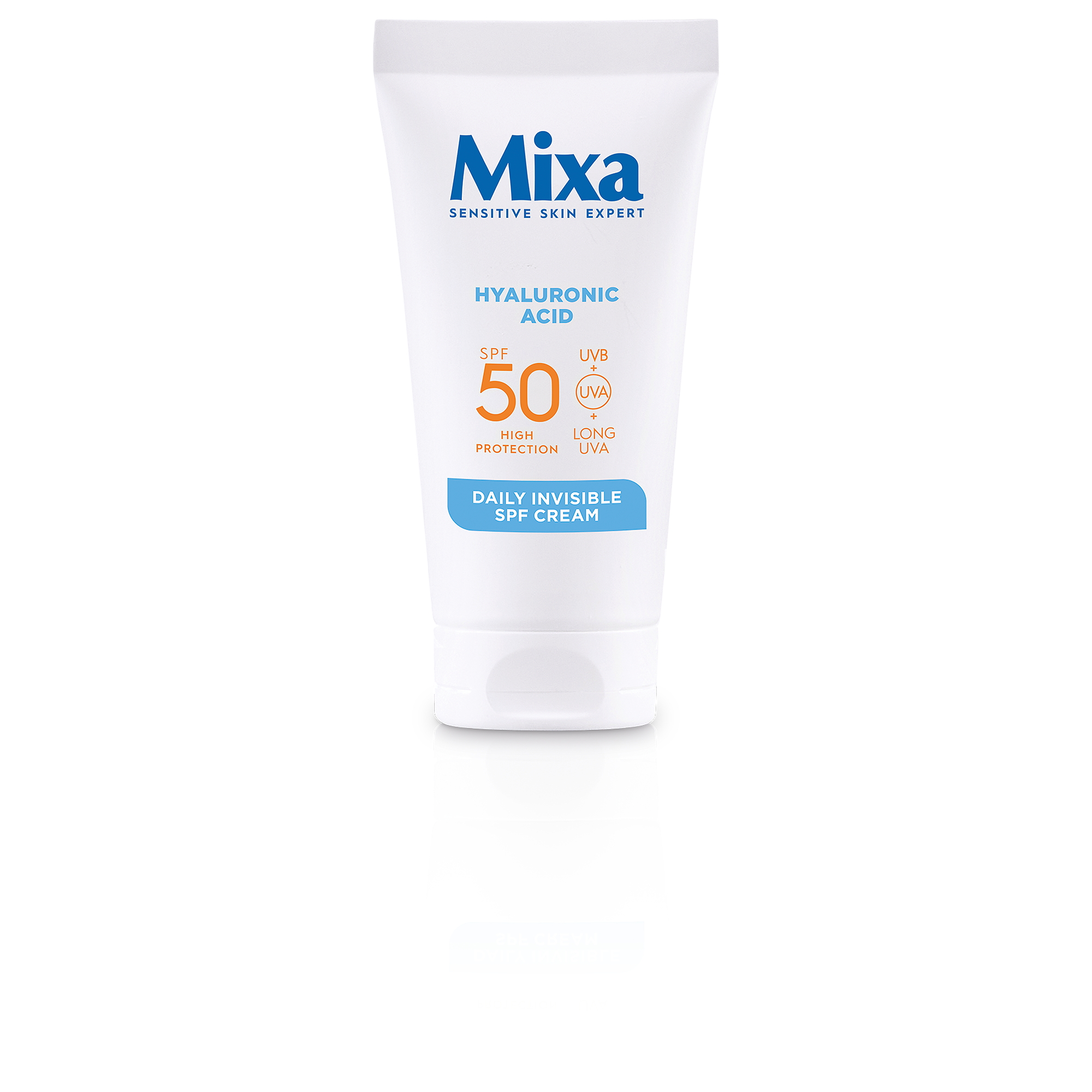 Mixa Kwas Hialuronowy Nawilżający krem do twarzy SPF50, 50 ml