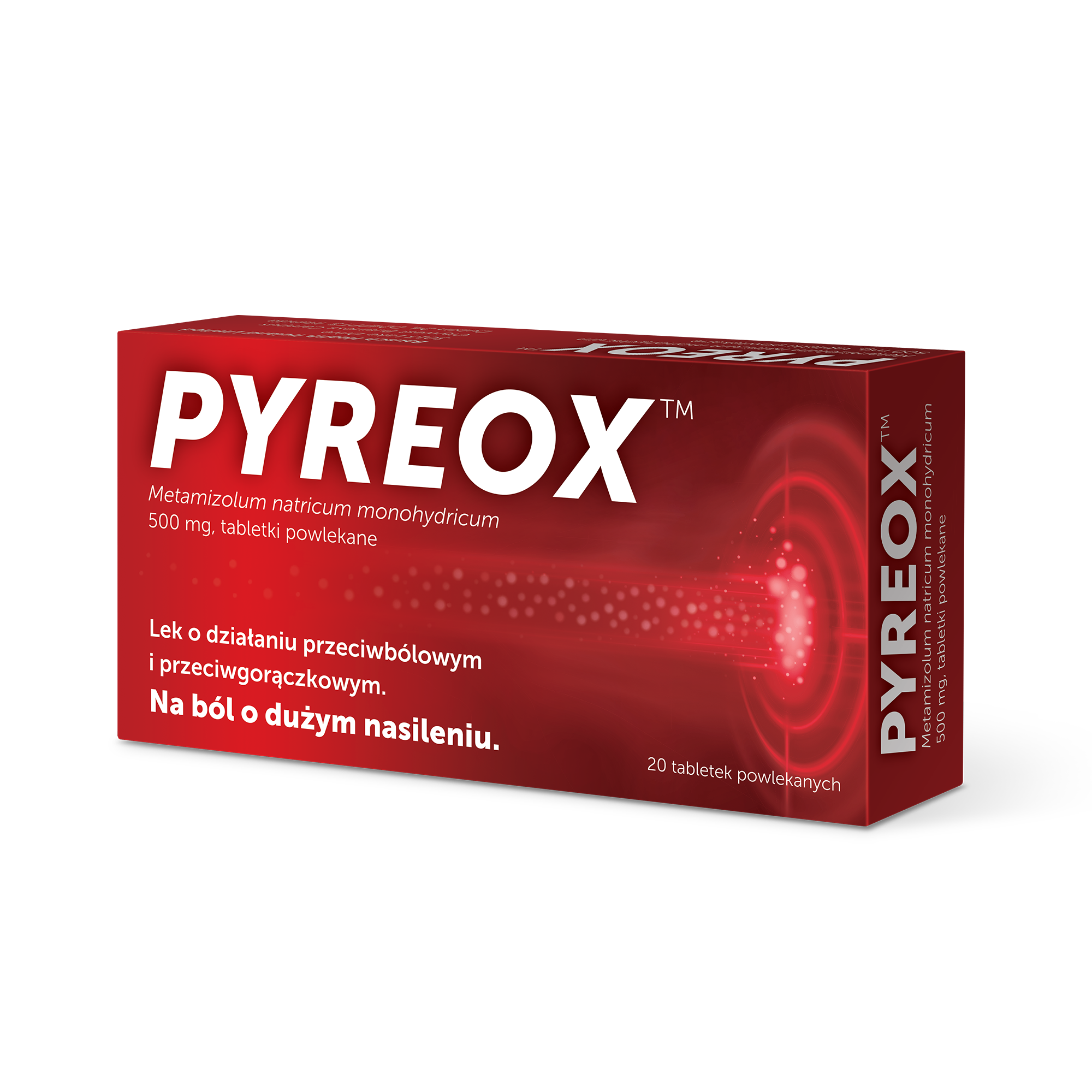 Pyreox 500 mg, 20 tabletek powlekanych zdjęcie