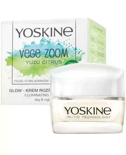 Yoskine vege zoom yuzu citrus glow krem rozświetlający na dzień i noc 50 ml zdjęcie