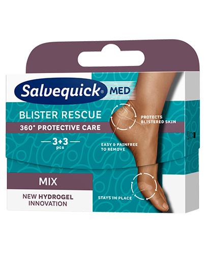 Salvequick Med Blister Rescue Plastry na pęcherze mix - 6 sztuk zdjęcie
