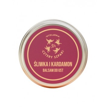 Mydlarnia Cztery Szpaki, Śliwka i Kardamon Balsam do ust, 15 ml zdjęcie