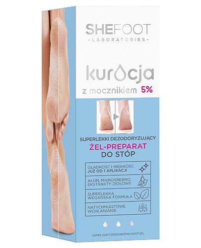 SheFoot Super lekki deodoryzujący żel-preparat do stóp mocznik 5%, 75 ml zdjęcie