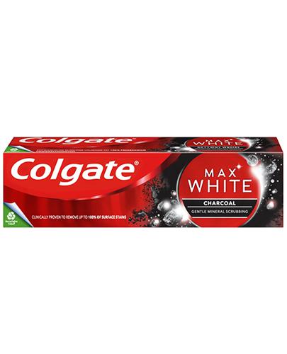 Colgate Max White Charcoal Pasta do zębów z aktywnym węglem, 75 ml, cena, opinie, skład zdjęcie