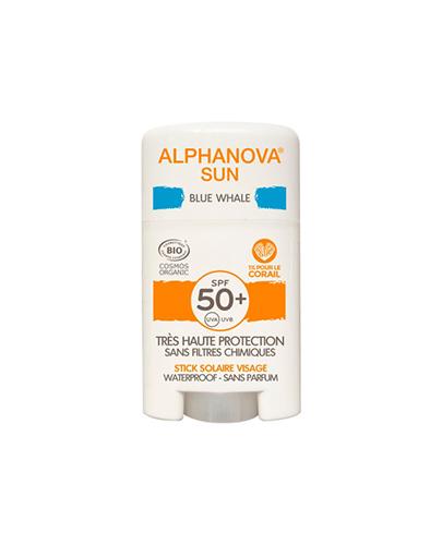 Alphanova Sun Krem z filtrem w sztyfcie SPF50+ Blue Whale  - 12 g Krem przeciwsłoneczny do twarzy - cena, opinie, właściwości  zdjęcie