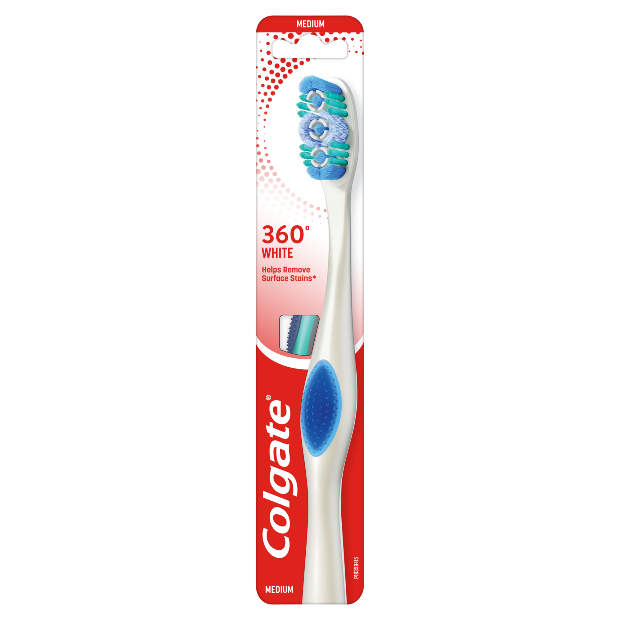 Colgate 360° Optic White Medium Szczoteczka do zębów, 1 sztuka zdjęcie