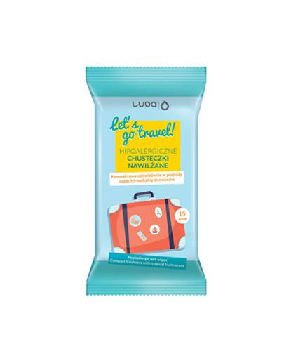 LUBA LET'S GO TRAVEL Chusteczki nawilżane, 15 sztuk zdjęcie
