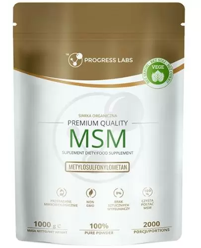 Progress Labs MSM Siarka Organiczna proszek 1000 g zdjęcie