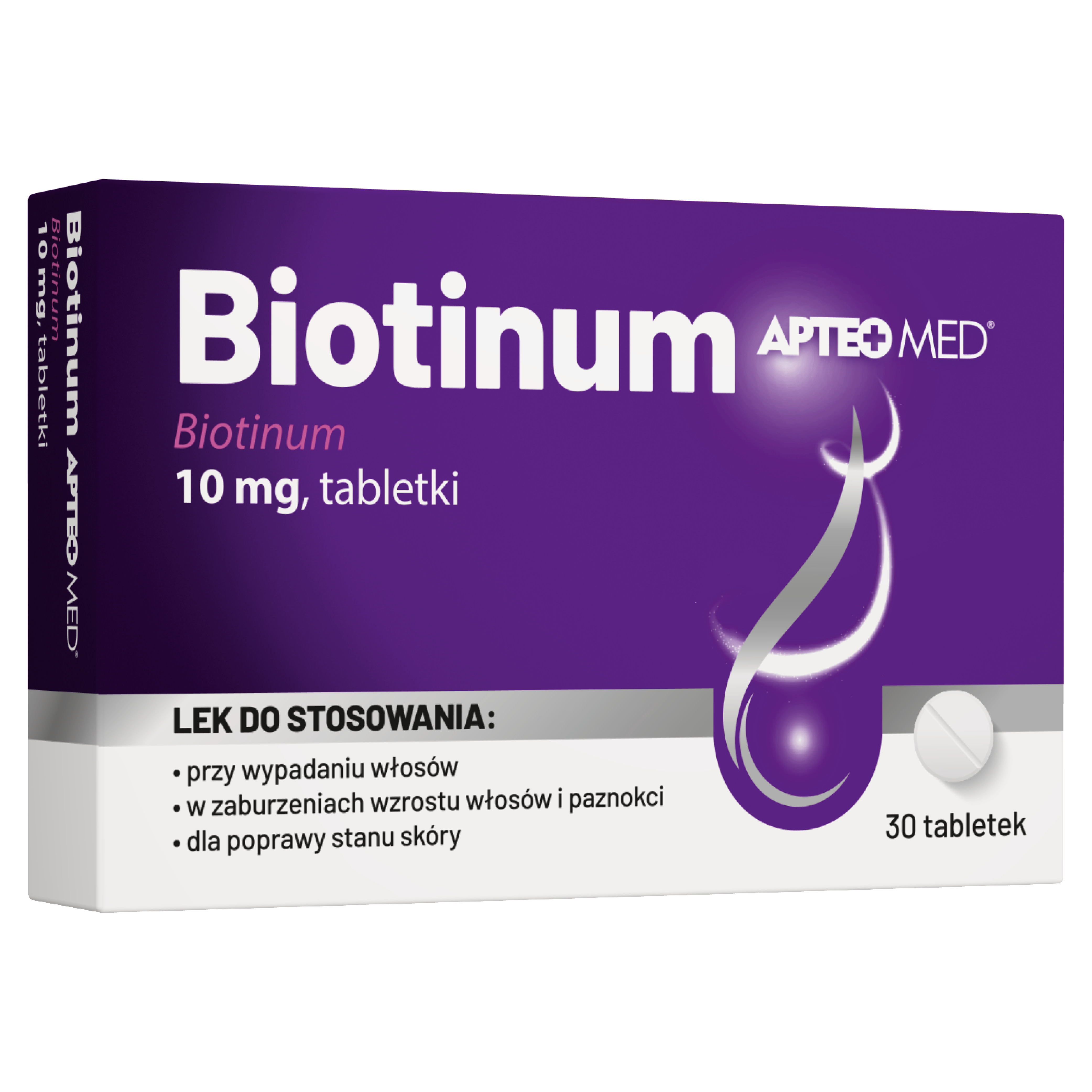 Biotinum Apteo Med, 30 tabletek zdjęcie