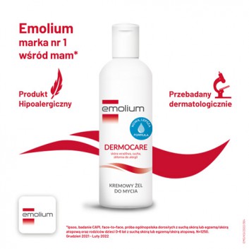 Emolium Dermocare Kremowy żel do mycia - 200 ml - cena, opinie, właściwości