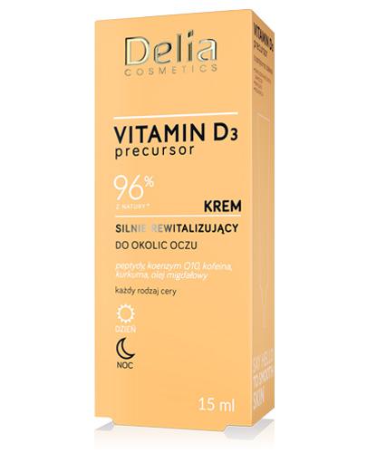 Delia Cosmetics Precursor Vitamin D3 Krem silnie rewitalizujący do okolic oczu na dzień i na noc, 15 ml, cena, opinie, właściwości zdjęcie