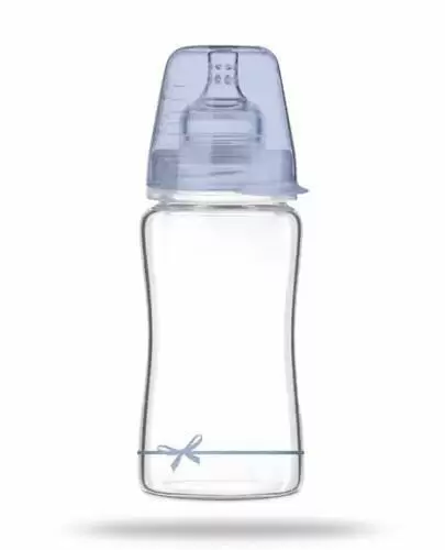 Lovi Diamond Glass Baby Shower 3m+ butelka szklana niebieska 250 ml [74/204boy] zdjęcie