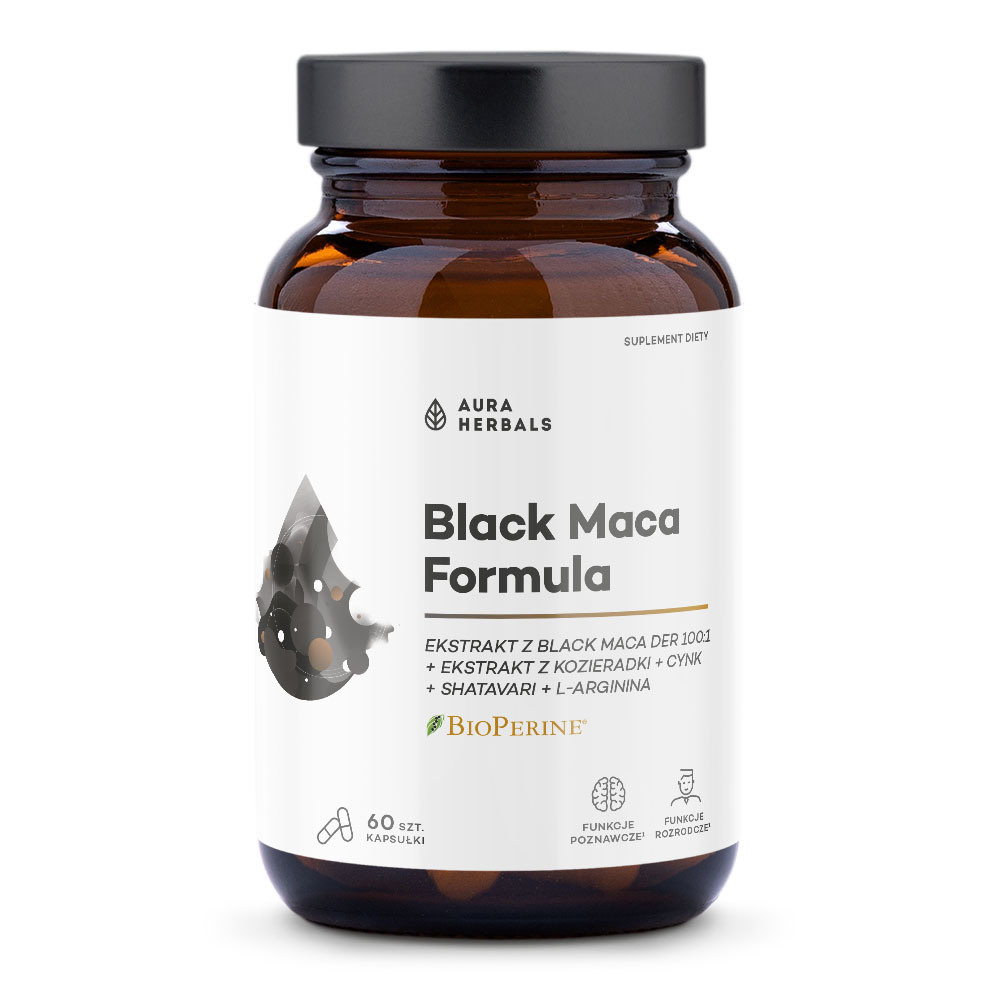 Black Maca Formula, ekstrakt z korzenia, kapsułki, 60 sztuk zdjęcie