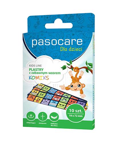 Pasocare Kids Line Zestaw plastrów hipoalergicznych z zabawnym wzorem - 10 szt. - cena, opinie, właściwości  zdjęcie