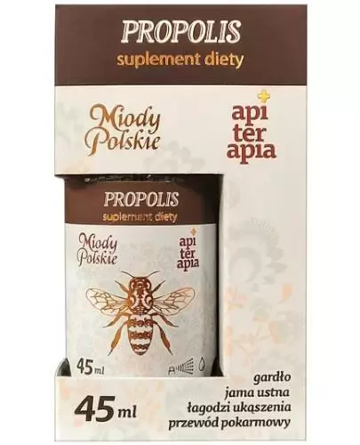 Miody Polskie Propolis forte 10 % ekstrakt propolisowy 45 ml zdjęcie