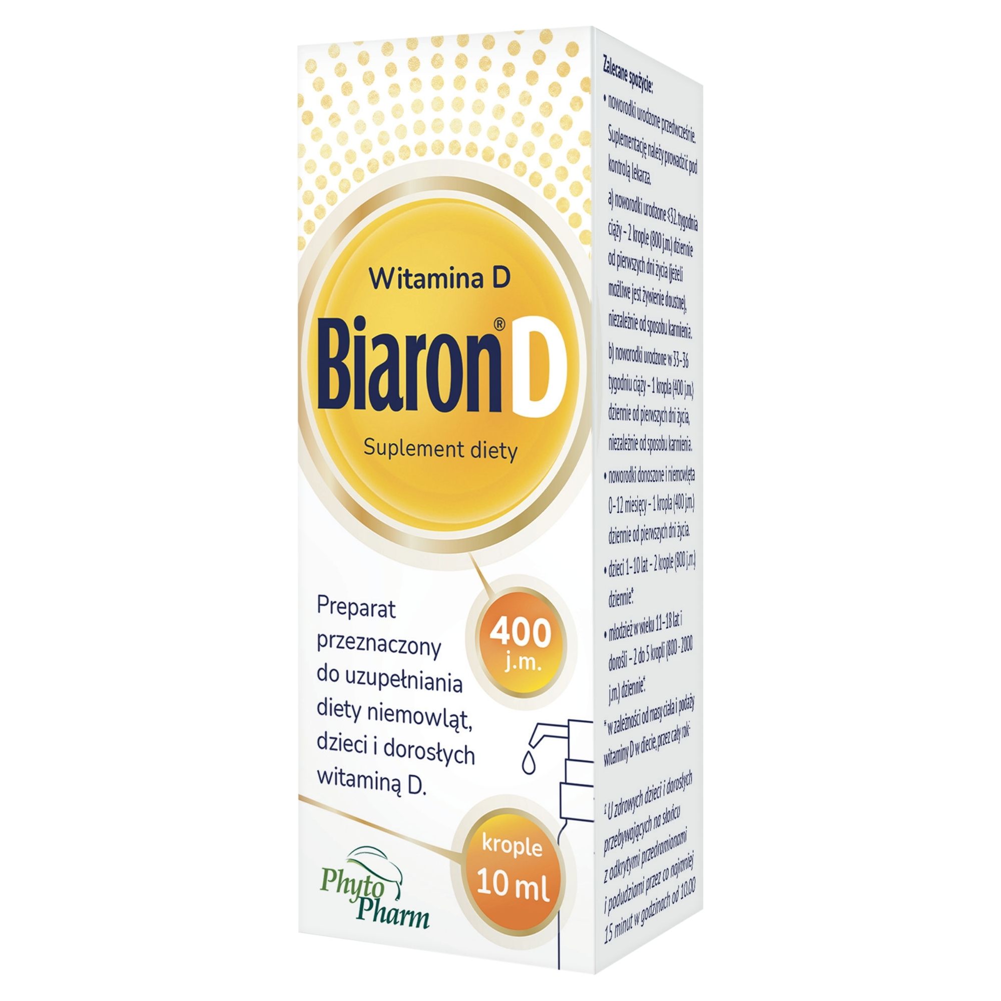 Biaron D Witamina D w kroplach 400 j.m., 10 ml zdjęcie