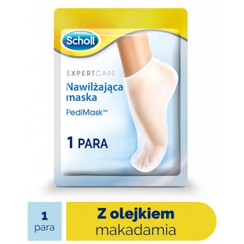 Scholl PediMask skarpetki nawilżające do stóp z olejkiem makadamia SPA 1 para