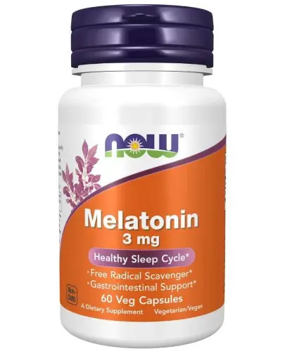 Now Foods Melatonin 3 mg 60 kapsułek zdjęcie
