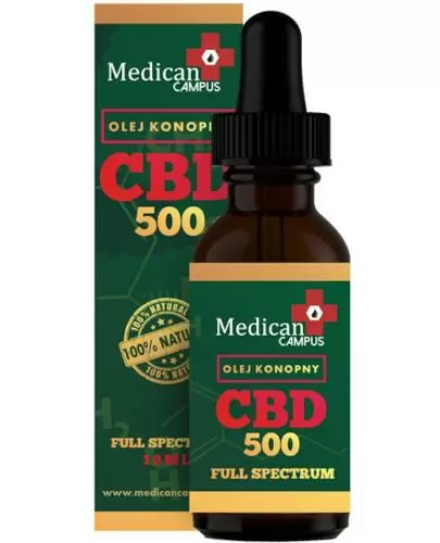 Medican Campus olej konopny CBD 500 Full Spectrum 10 ml zdjęcie