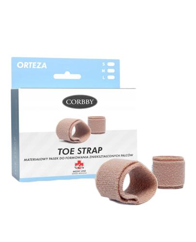 Corbby Toe Strap L Materiałowy Pasek do formowania zniekształconych palców, 1 para, cena, opinie, stosowanie zdjęcie