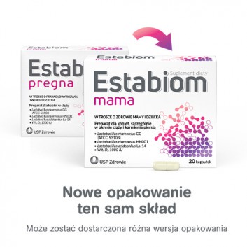 ESTABIOM MAMA (PROBIOTYK), 20 kaps., cena, opinie, wskazania