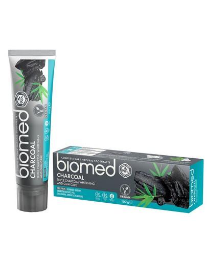 Biomed Charcoal pasta potrójny system wybielający szkliwo, 100 g  zdjęcie