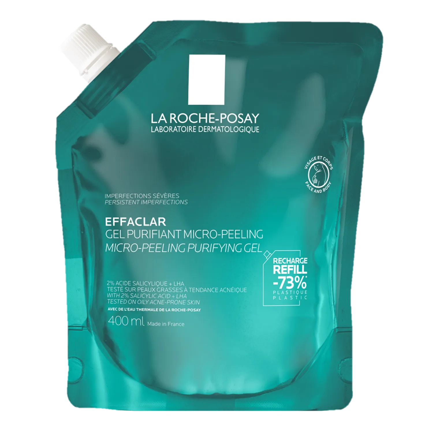 La Roche-Posay Effaclar Micro-Peeling, żel, refill, 400 ml zdjęcie